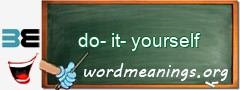 WordMeaning blackboard for do-it-yourself